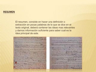MemorizaciónLa pre lecturaImplica una lectura “rápida” o menos profunda del texto, para permitirnos conocer una idea de este.Nos permite saber a que tipo de conocimiento nos enfrentaremos