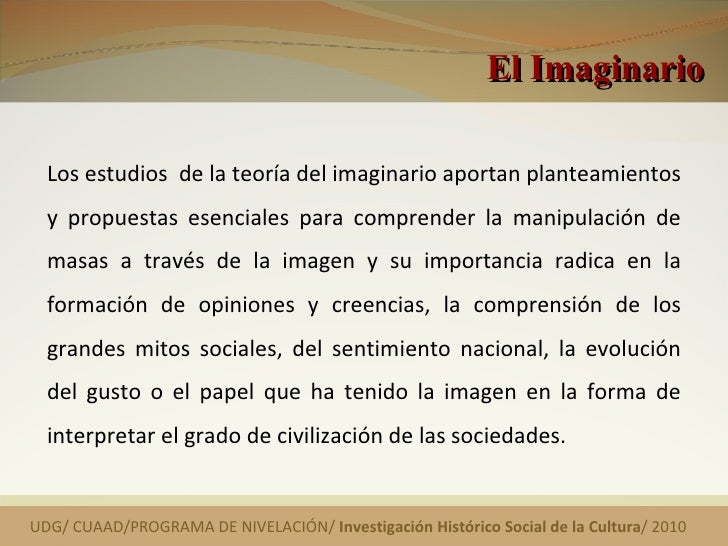 El Metodo Del Imaginario