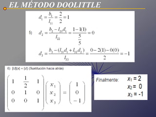 El metodo doolittle | PPTX
