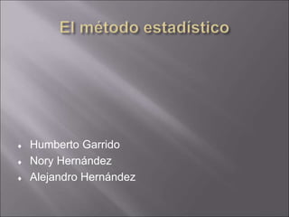 Humberto Garrido 
 Nory Hernández 
 Alejandro Hernández 
 