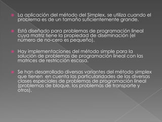 El Metodo Simplex | PPTX