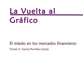 La Vuelta al
Gráfico
El miedo en los mercados financieros
Tomás V. García-Purriños García
 