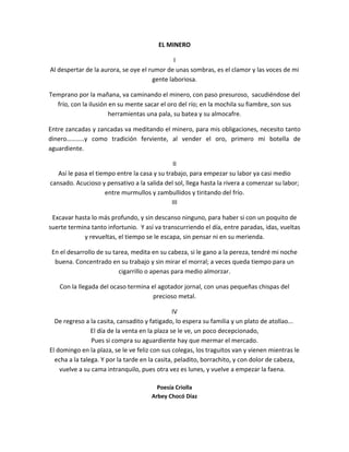 El minero | PDF