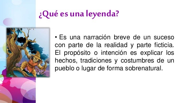 Resultado de imagen de ¿qUE ES UNA LEYENDA?