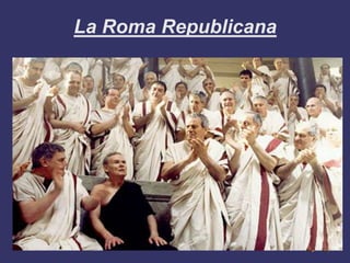 La Lluita per la Igualtat
➲ Als primers temps de la Republica els patricis
van crear un govern aristocratic: eren ells qui...