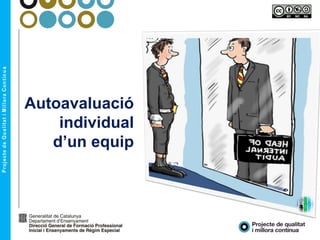 Autoavaluació
individual
d’un equip
 