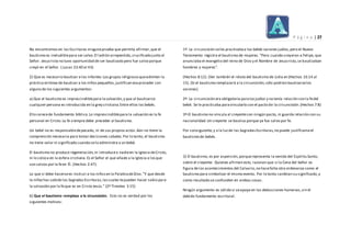 P á g i n a | 27
No encontramos en las Escrituras ningunaprueba que permita afirmar,que el
bautismo es ineludiblepara ser salvo.El ladrón arrepentido,crucificado junto al
Señor. Jesucristo no tuvo oportunidad de ser bautizado pero fue salvo porque
creyó en el Señor. (.Lucas 23:40 al 43)
2) Que es necesario bautizar a los infantes:Los grupos religiososqueadmiten la
práctica errónea de bautizar a los niños pequeños,justifican eseproceder con
alguno de los siguientes argumentos:
a) Que el bautismo es imprescindiblepara lasalvación,y que al bautizarse
cualquier persona es introducida en la grey cristiana.Entre ellos los bebés.
Ello carecede fundamento bíblico.Lo imprescindiblepara la salvación es la fe
personal en Cristo.La fe siempre debe preceder al bautismo.
Un bebé no es responsabledepecado, ni de sus propios actos.Aún no tiene la
comprensión necesaria para tomar decisiones cabales.Por lo tanto, el bautismo
no tiene valor ni significado cuando selo administra a un bebé.
El bautismo no produce regeneración,ni introducea nadieen la Iglesia deCristo,
ni lo coloca en la esfera cristiana.Es el Señor el que añade a la Iglesia a losque
son salvos por la feen Él. (Hechos 2:47).
Lo que sí debe hacersees instruir a los niñosen la PalabradeDios."Y que desde
la niñezhas sabido las SagradasEscrituras,lascuales tepueden hacer sabio para
la salvación por la feque es en Cristo Jesús." (2ª Timoteo 3:15)
b) Que el bautismo remplaza a la circuncisión. Esto no es verdad por los
siguientes motivos:
1º- La circuncisión seles practicabaa los bebés varones judíos,pero el Nuevo
Testamento registra el bautismo de mujeres. "Pero cuando creyeron a Felipe, que
anunciaba el evangelio del reino de Dios y el Nombre de Jesucristo,se bautizaban
hombres y mujeres".
(Hechos 8:12). (Ver también el relato del bautismo de Lidia en (Hechos 16:14 al
15). (Si el bautismo remplazará a la circuncisión,sólo podrían bautizarselos
varones)
2º- La circuncisión era obligatoria paralosjudíos y no tenía relación con la fedel
bebé. Se le practicaba paravincularlo con el pacto de la circuncisión.(Hechos 7:8)
3º-El bautismo no vincula al creyentecon ningún pacto, ni guarda relación con su
nacionalidad.Un creyente se bautiza porque ya fue salvo por fe.
Por consiguiente,y a la luzde las SagradasEscrituras,no puede justificarseel
bautismo de bebés.
3) El bautismo, es por aspersión,porquerepresenta la venida del Espíritu Santo,
sobre el creyente: Quienes afirman esto, razonan que si la Cena del Señor es
figura de los acontecimientos del Calvario,no hacefalta otra ordenanza como el
bautismo para simbolizar el mismo evento. Por lo tanto cambian su significado,y
como resultado se confunden en ambas cosas.
Ningún argumento es válido si seapoya en las deducciones humanas,sin el
debido fundamento escritural.
 