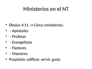 El Modelo Bíblico de Gobierno: Organización y Liderazgo en la Iglesia ...