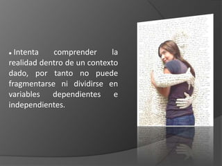 Método Biográfico intenta promover que un colectivo social identifiqueproblemas y busque las vías de solucionarlos, mediante procedimientos de acción sistemática y reflexión sostenidaInvestigación Acciónun camino sociológico, en el cual se interpreta uno o varios relatos de vida, para interpretar aspectos globales de la vida social, tales como movilidad social, inmigración, estructura de empleos, etc. Método Biográfico