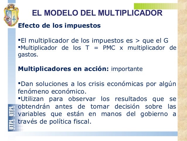 El modelo del multiplicador