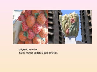 Sagrada Família
Reixa Motius vegetals dels pinacles
 