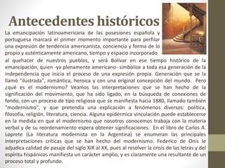 Antecedentes históricos
al quehacer de nuestros pueblos, y será Bolívar en ese tiempo histórico de la
emancipación, quien ...