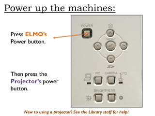 Elmo Projector Tutorial | PDF