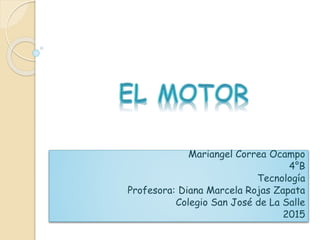 Mariangel Correa Ocampo
4°B
Tecnología
Profesora: Diana Marcela Rojas Zapata
Colegio San José de La Salle
2015
 