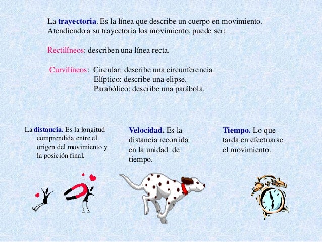 El movimiento de los objetos ciencias