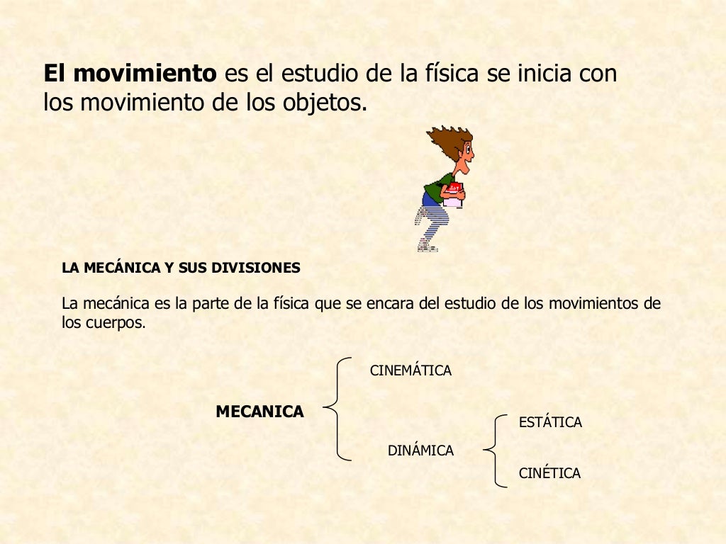 El movimiento de los objetos ciencias