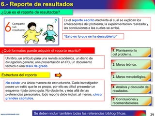 Confiabilidad del instrumento de medición
¿Qué requisitos debe cumplir?
Requisitos que debe cumplir un instrumento de medición
Confiabilidad

Validez

Grado en que produce resultados
consistentes y coherentes.

Grado en que mide la variable
que pretende medir.

Analogía para representar confiabilidad y validez

Comentario
Un instrumento puede ser confiable, pero no
necesariamente válido.

(Sampieri, 2010)

Ejemplo 18.- Prueba de confiabilidad y validez
Tirador 1
Sus disparos no impactan
en el centro y se encuentran
diseminados.

www.coimbraweb.com

Tirador 2
Sus disparos no impactan en el centro,
aunque se encuentran cercanos entre sí.
Fue consistente, mantuvo un patrón.

Tirador 3
Sus disparos se encuentran cercanos
entre sí e impactaron en el centro.

La confiabilidad y la validez no se asumen, se prueban.

29

 