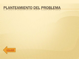 PLANTEAMIENTO DEL PROBLEMA
VOLVER
 