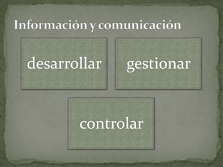 Información y comunicación
