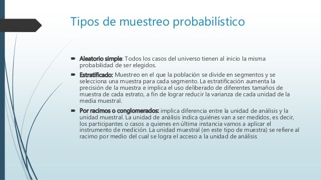 El muestreo desde un enfoque cuantitativo