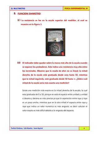 EL MULTIMETRO | PDF
