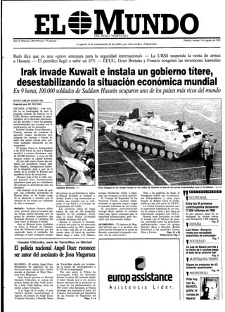El Mundo, 3 de  Agosto de 1990