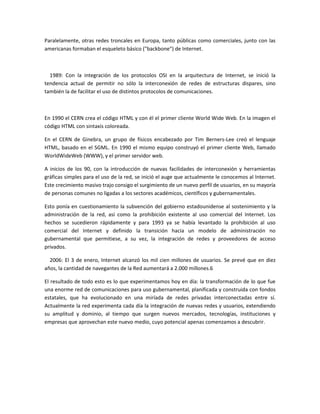 El mundo del internet