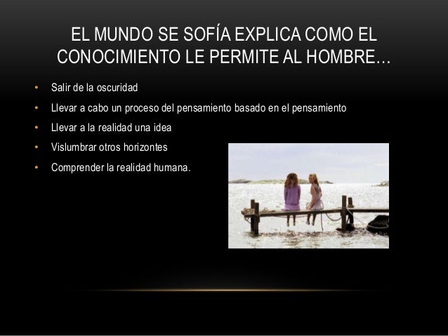 Análisis El mundo de sofía