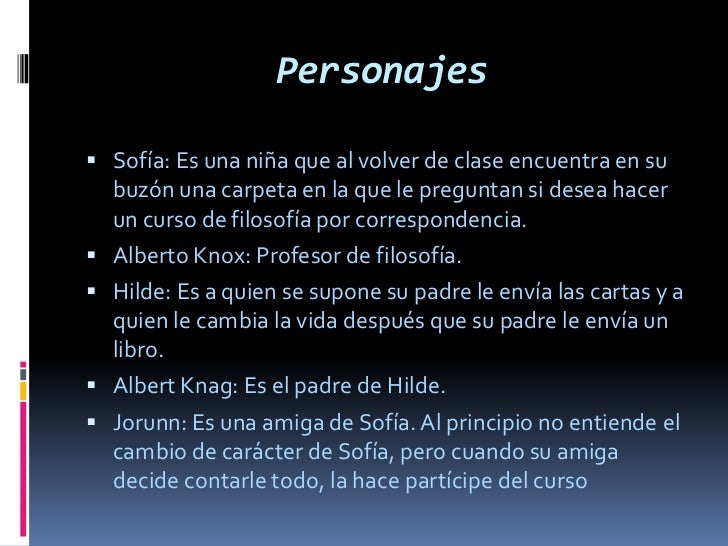 El mundo de sofia