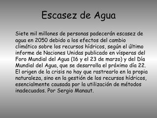 El mundo en el año 2050 | PPT | Environment | Science