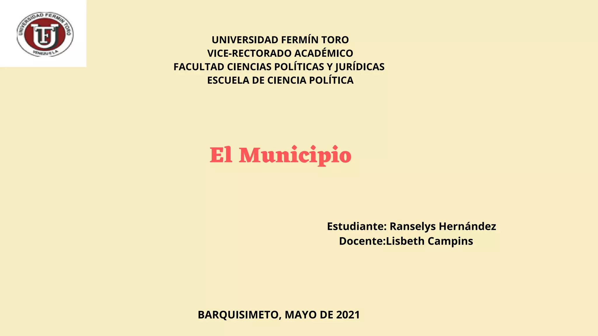 El municipio PPT