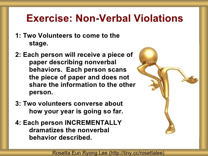 nonverbal violation essay Expectancy violation theory in interpersonal communication (research expectancy violation theory in interpersonal nonverbal expectancy violation. nonverbal violation essay Expectancy violation theory in interpersonal communication (research expectancy violation theory in interpersonal nonverbal expectancy violation.