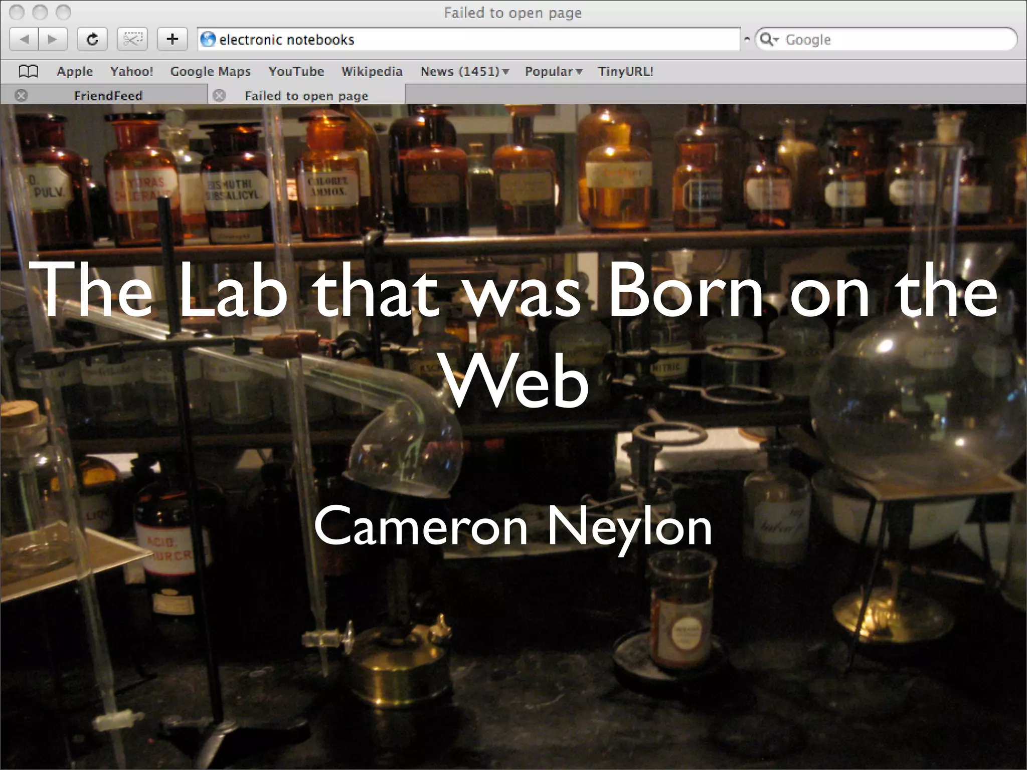 The lab that was born on the web