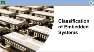 Classification
of Embedded
Systems
 