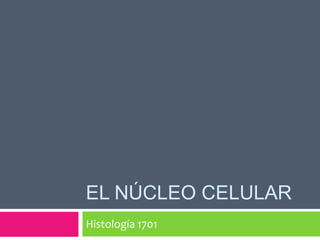 El Núcleo Celular Histología 1701 