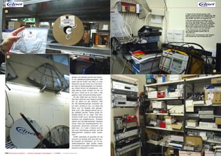 1
1. Noch ist der Umsatz gering, aber
ELNET erwartet bald eine Steigerung: das
fiberoptische System von GlobalInvacom,
das ELNET seit 2011 im Angebot hat.
2. Bei dem Rohrstück handelt es sich
um einen Abschnitt eines 1 5/8" Kabels,
wie es bei den DVB-T Sendern eingesetzt
wird. ELNET liefert diese Kabel. An der
Wand oben Segmente eines 3m Spiegels
und unten weitere kleinere Spiegel.
3. Die Ableitungen der Spiegel an
der Außenfassade landen hier im
Technikraum.
4.Blick in den Technikraum. Hier stapeln
sich Geräte der verschiedensten Art.

2

3
damals und damals boomte das Geschft mit Satellitenempfangsanlagen.“ Die
beste Zeit für ELNET war 2007. Zu dem
Zeitpunkt zog die Firma um in die heutige Lage im Gewerbegebiet von Kopavagur, einem Vorort von Reykjakvik. „Damals betrug unser Umsatz um die 1.5
Mio Euro, heute ist er auf unter 1 Mio
gefallen, aber erfreulicherweise stabil.“
Im Jahr 2000 kam ein Partner hinzu.
Seit dem kümmert sich Magnus Eyjolfsson vor allem um den Verkauf. „200
bis 300 Satellitenspiegel verkaufen wir
pro Jahr,“ erzählt er uns, „vor allem die
85cm und 1m Modelle sind gefragt.“
Aber auch 1.8m Spiegel können ab Lager geliefert werden. Selbst große 3m
Spiegel sehen wir im Lager. Seit 2011
verteibt ELNET auch die fiberoptischen
Systeme von GlobalInvacom. „Preislich
nähern sich die fiberoptischen Systeme
immer mehr den Koaxialsystemen an,“
beobachtet Asmundur Einarsson und
stellt fest: „In 1 oder 2 Jahren wird es
hier zum Umschwung kommen und die
fiberoptischen Systeme stark zunehmen.“
ELNET jedenfalls sit gerüstet für die
Zukunft und verfügt über eine sehr große Auswahl an Produkten, um im bevölkerungsarmen aber großen Island
mit kleinen und großen Produkten auch
weiterhin erfolgreich zu sein.
210 TELE-audiovision International — The World‘s Largest Digital TV Trade Magazine — 1
1-12/2013 — www.TELE-audiovision.com

4
www.TELE-audiovision.com — 1
1-12/2013 — TELE-audiovision International — 全球发行量最大的数字电视杂志

211

 