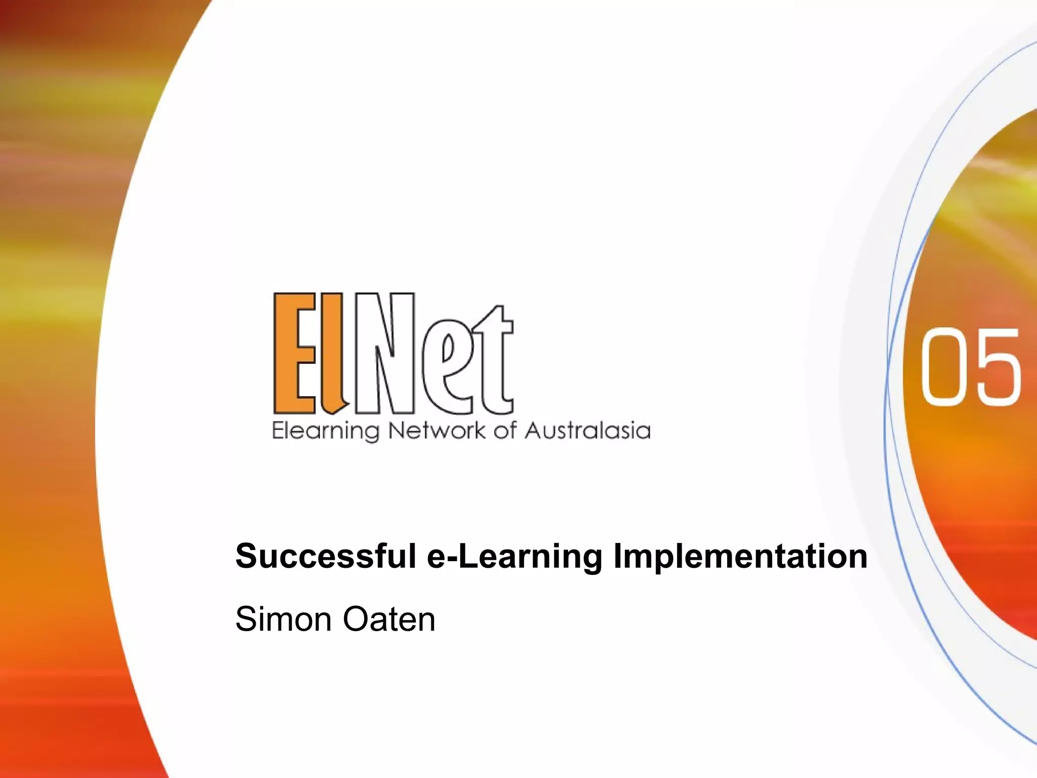 Successful eLearning Implementation | PPT