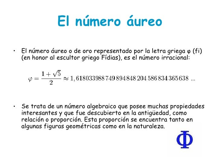 El NúMero áUreo El NúMero áUreo
