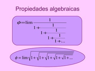 Propiedades algebraicas 