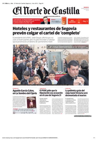 09/12/12
     Kiosko y Más - El Norte de Castilla (Segov ia) - 8 dic 2012 - Page #1




lector.kioskoy mas.com/epaper/serv ices/OnlinePrintHandler.ashx?issue=2306201212080000000000…   1/1
 