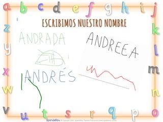 ESCRIBIMOS NUESTRO NOMBRE

 