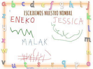 ESCRIBIMOS NUESTRO NOMBRE

 