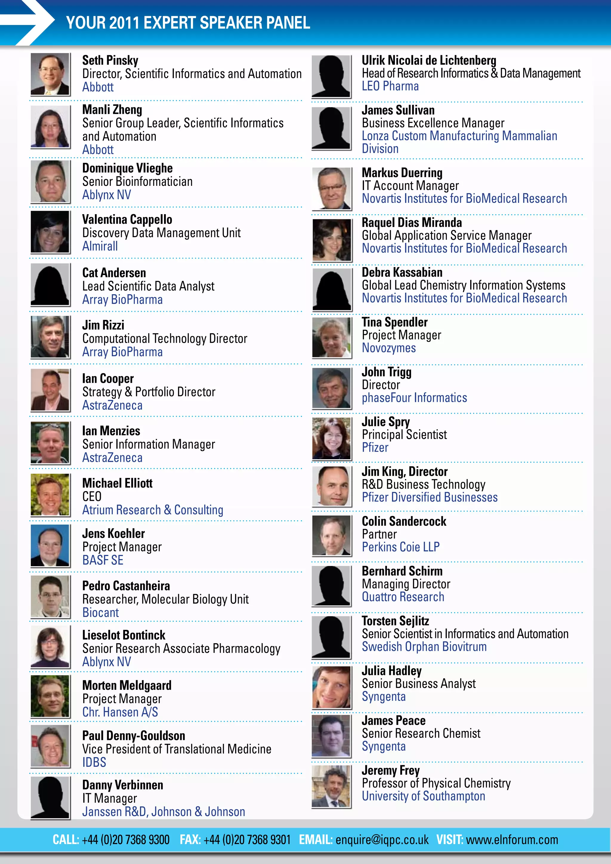 10th Annual ELNs and Advanced Laboratory Solutions Forum | PDF