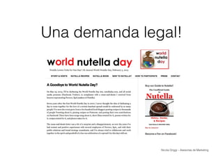 Nicola Origgi – Asesorías de Marketing
Una demanda legal!
 