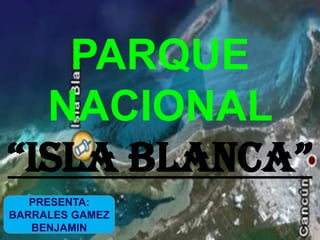 PARQUE
  NACIONAL
“ISLA BLANCA”
   PRESENTA:
BARRALES GAMEZ
   BENJAMIN
 