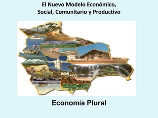 El Nuevo Modelo Económico,
Social, Comunitario y Productivo
Economía Plural
 