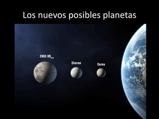 Los nuevos posibles planetas
 