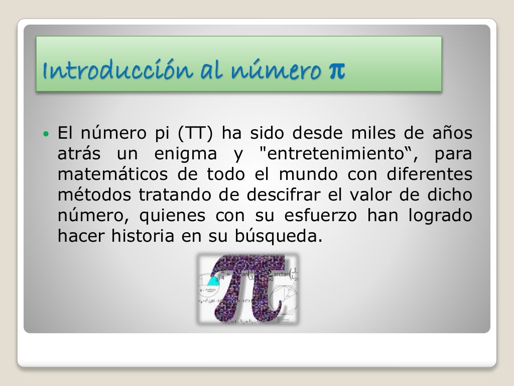 El numero pi