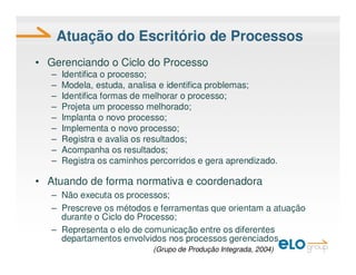 Elo Group EscritóRio De Processos Vs EscritóRio De Projetos DiferençAs ...