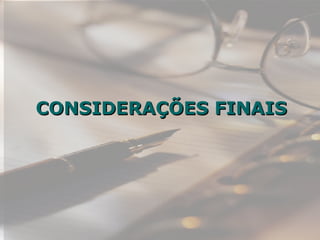 CONSIDERAÇÕES FINAIS 